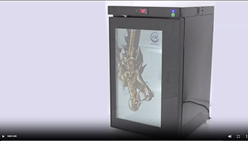 Mini Bar Countertop Fridge Refrigerator with LCD Screen Video Display